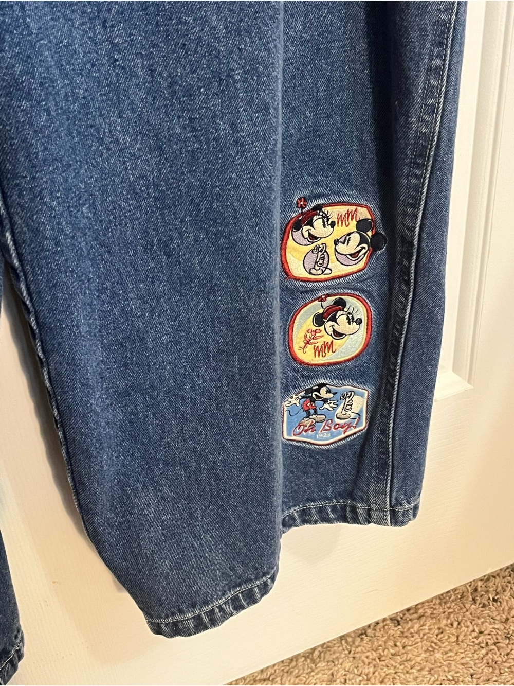 Rare Vintage 90s Disney Mickey and Minnie Overalls For Adults - Picture 9 of 16